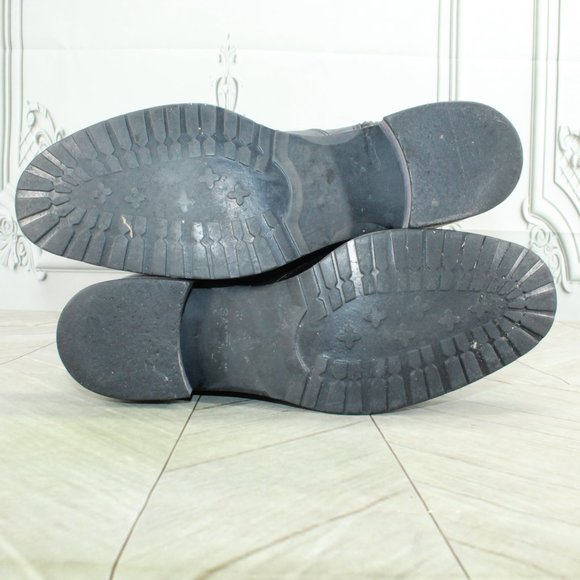 Santana Black Leather Side Zipper Tall Riding Boots Size 8 Medium - Picture 9 of 9